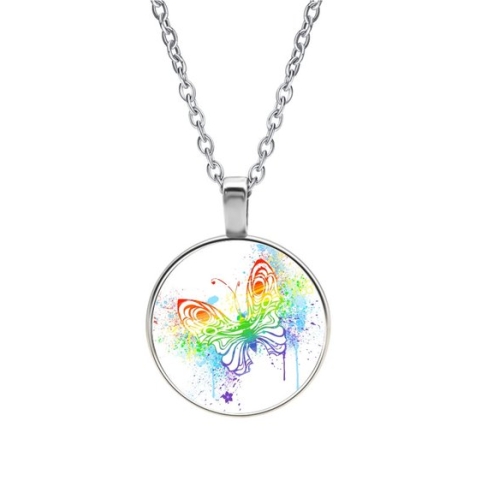 Ketting Glas - Vlinder