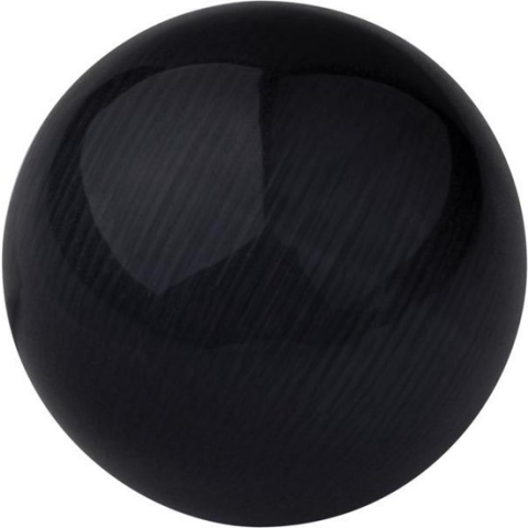 Quiges Verwisselbare Ring Steen Bolletje 10mm - Cateye Zwart - E10RHR011