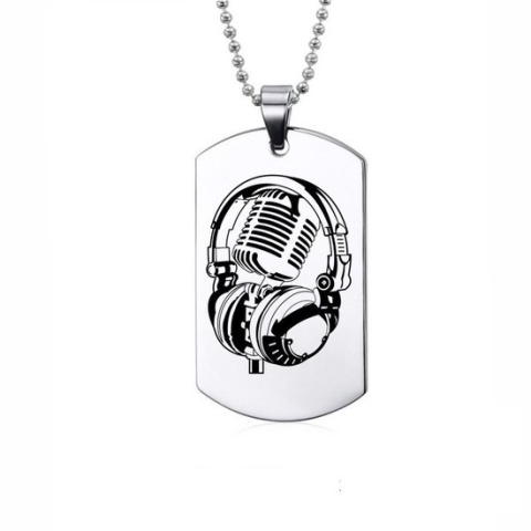 Ketting RVS - Microfoon Koptelefoon
