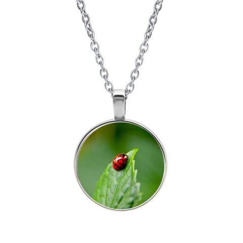 Ketting Glas - Lieveheersbeestje