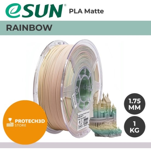 eSun - ePLA-Matte Filament, Rainbow, 1,75mm – 1kg
