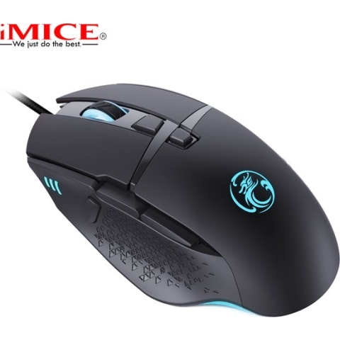 Game muis bedraad met 8 knoppen, instelbare DPI tot 7200 DPI - kantoormodus - multimediamodus - ergonomisch design