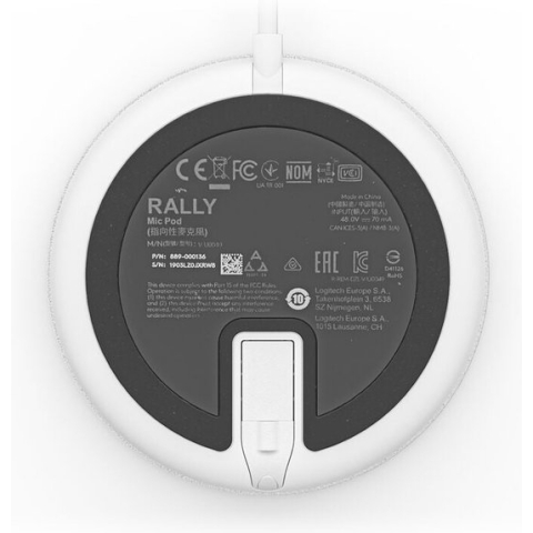 Logitech RALLY MIC POD Wit/White 952-000038