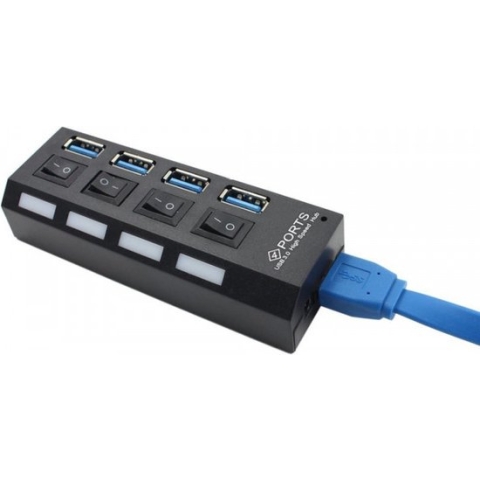 4x usb -  3.0 - Hub-poort - Splitter  - 10,5 x 3,5 x 2,1 cm