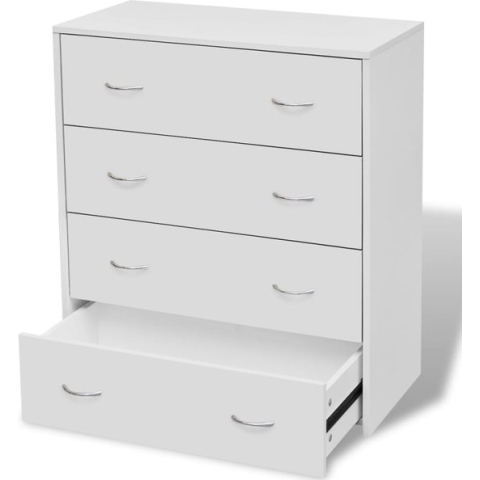 vidaXL-Dressoir-met-4-lades-60x30,5x71-cm-wit