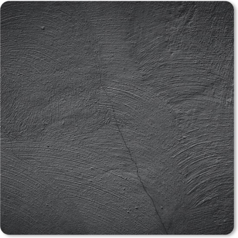 Muismat - Mousepad - Beton - Zwart - Industrieel - 30x30 cm - Muismatten