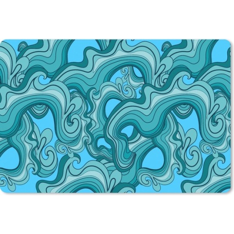 Muismat XXL - Bureau onderlegger - Bureau mat - Zee - Patronen - Marmer - 90x60 cm - XXL muismat
