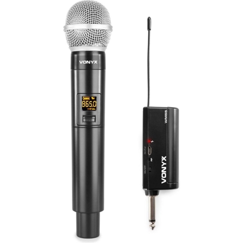 Draadloze microfoon - Geschikt voor JBL speakers - plug-in ontvanger -Vonyx WM55- UHF microfoon draadloos - universeel