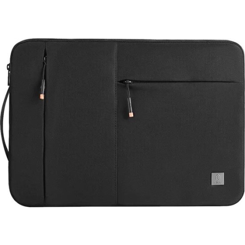 Alpha Dunne laptop sleeve - 16 inch - Zwart