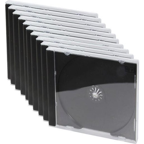 LogiLink NB0050 CD-doosje 1 schijven Zwart, Transparant