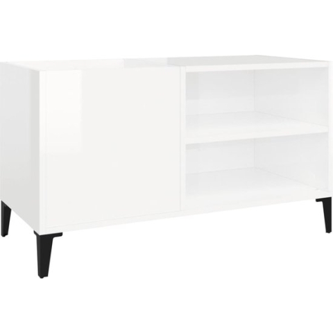 vidaXL-Platenkast-84,5x38x48-cm-bewerkt-hout-hoogglans-wit