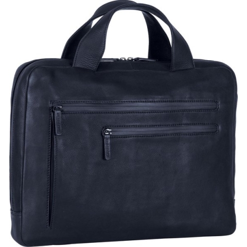 Leonhard Heyden Den Haag laptoptas 1-vaks 13 inch - Blauw