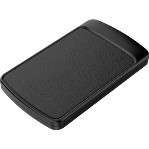 ORICO 2.5 inch harde schijf behuizing met sliding cover - geborsteld zwart