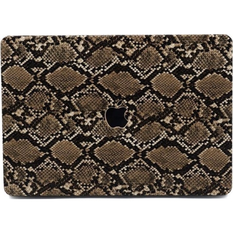 Lunso - cover hoes - MacBook Air 13 inch (2018-2019) - Snake Pattern Brown - Vereist model