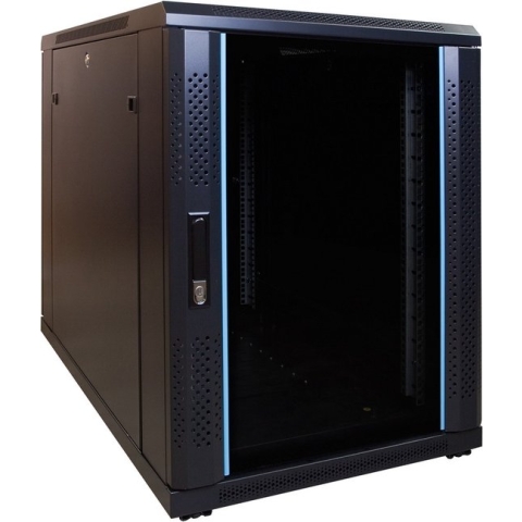 DSIT 15U mini serverkast / serverbehuizing met glazen deur 600x1000x860mm (BxDxH) - 19 inch