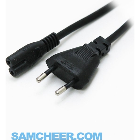 Voedingskabel - Voor PS4/Dreamcast/XBox One/Laptop/Android TV Box - Zwart - 1,2 m