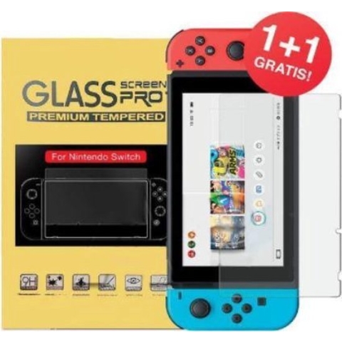 Geschikt voor Nintendo Switch Screenprotector - 9H Tempered - Gehard glas - Bescherm glas - 2 stuks