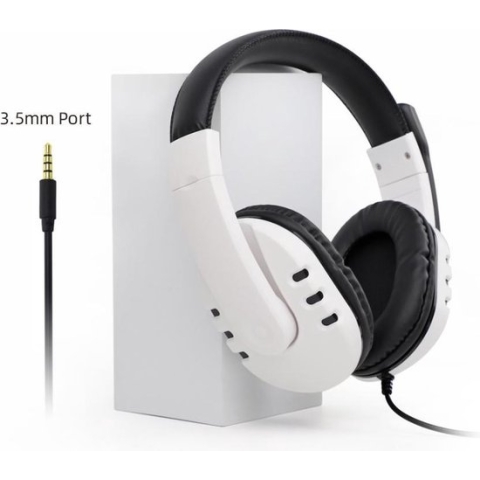 Dobe Stereo koptelefoon - voor PS5, PS4, XBOX ONE, PC, SWITCH - Wit