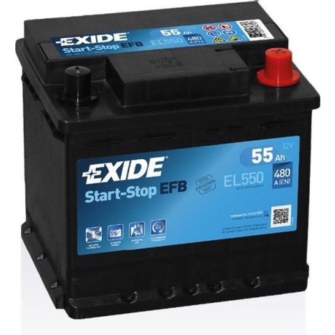 Exide Technologies EL550 Start-Stop 12V 55Ah EFB