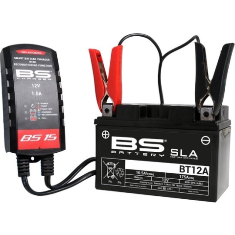 BS BATTERY BS15 Smart intelligente acculader Via Micro-Proces Test Lading En Onderhoud