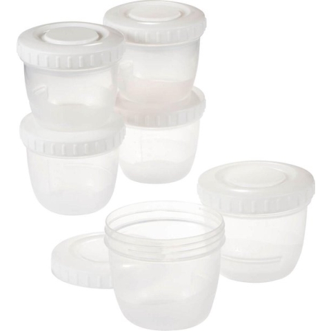 Difrax Moedermelk en babyvoeding bewaarbakjes - 12 stuks