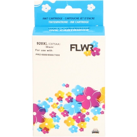 FLWR - Inktcartridge / 920XL / Zwart - Geschikt voor HP
