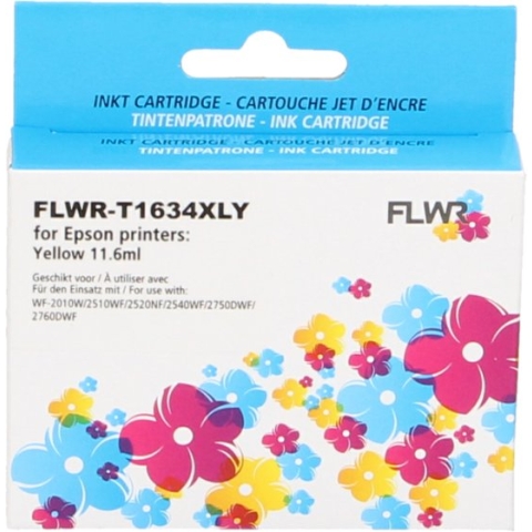 FLWR - Inktcartridge / 16XL / Geel - Geschikt voor Epson