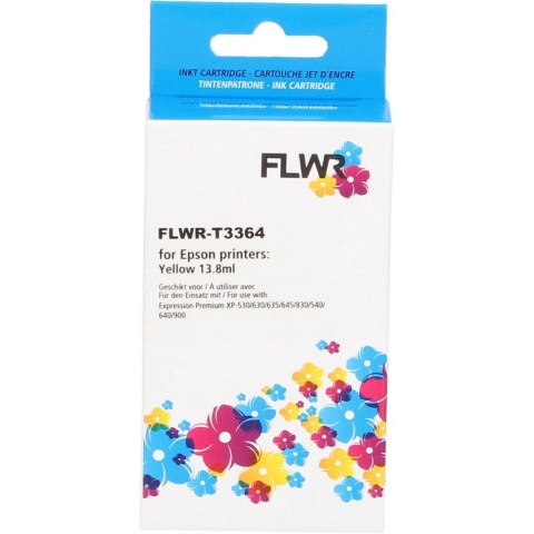 FLWR - Inktcartridge / 33XL / Geel - Geschikt voor Epson