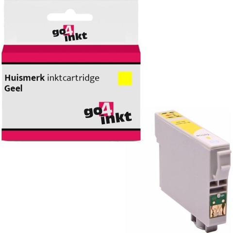 Go4inkt compatible met Epson T0554 y inkt cartridge geel