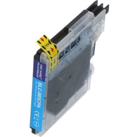 PrintAbout huismerk Inktcartridge LC-985C Cyaan geschikt voor Brother