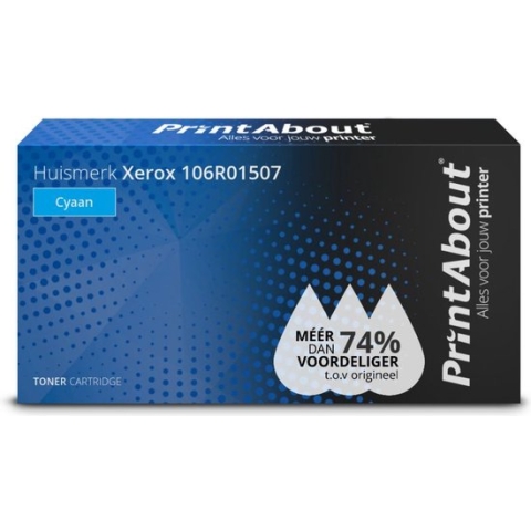 PrintAbout - Alternatief voor de Xerox 106R01507 / cyaan