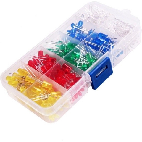 TIN-IN - LED kit - 220 stuks - Light Emitting Diodes 5 Kleuren - LED diode kit