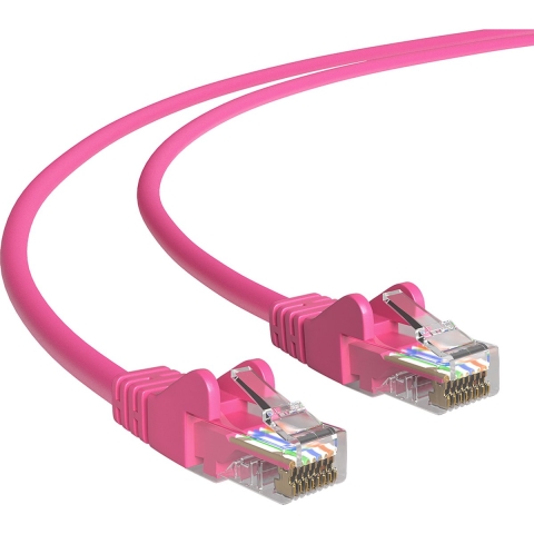 Cat 5e - U/UTP - Netwerkkabel - Patchkabel - Internetkabel - 1 Gbps - 20 meter - Roze - Allteq