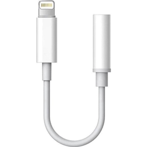 Xtabarya - adapter naar Jack 3.5 mm oortjes (3.5mm) female kabel - 12 cm - Wit