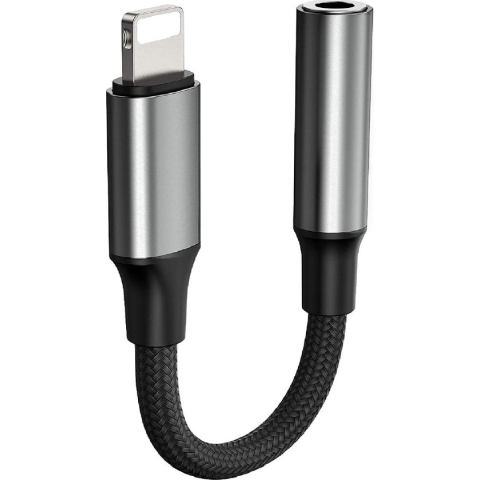 lightning naar jack - lightning naar aux - lightning splitter = iPhone 13 / iPhone 12 / 13 Pro max / 12 Pro max/ 13 Pro / 12 Pro Lightning Jack 3.5 mm | Zwart - Ntech