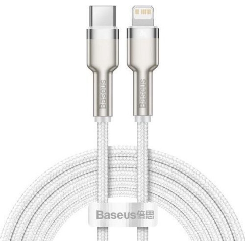 Baseus Cafule Series USB-C naar Apple Lightning Kabel PD 20W 2m Wit