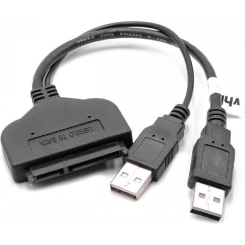 2x USB-A naar SATA adapter voor 2,5'' HDD's/SSD's - USB3.0