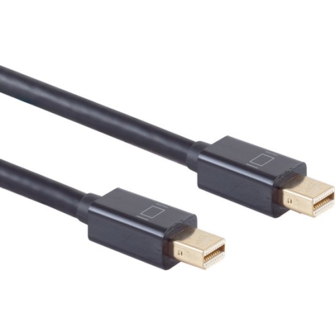 Powteq - Mini Displayport kabel - 1 meter - Mini Displayport 1.2 - Zwart - Gold-plated