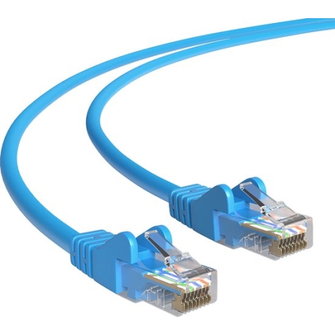 Cat 5e - U/UTP - Netwerkkabel - Patchkabel - Internetkabel - 1 Gbps - 0.25 meter - Blauw - Allteq