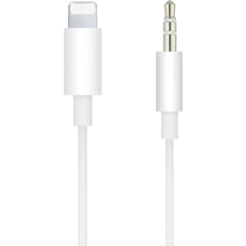 Audio AUX Kabel naar Lightning USB - 3.5mm Hoofdtelefoon Muziek Aansluiting - Audio jack - Autokabel - Wit