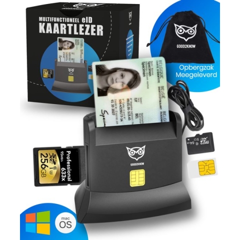 Good2know  – ID kaartlezer – eID – SD – SDHC – België – Mac – Windows