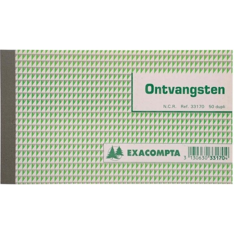 ONTVANGSTBEWIJS (kwitantieboekje) 10,5X18 DUPLI NL
