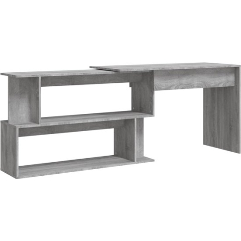 vidaXL-Hoekbureau-200x50x76-cm-bewerkt-hout-grijs-sonoma-eiken