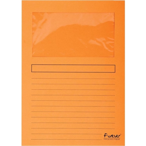Venstermap Exacompta Forever L-map 120gr oranje
