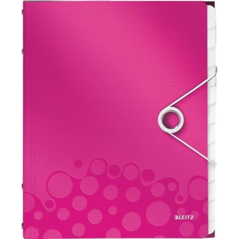Leitz WOW Sorteermap Kunststof - A4 - 12-tabs - Roze