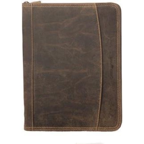 Leren Schrijfmap A4 met Ritssluiting Vintage Bruin