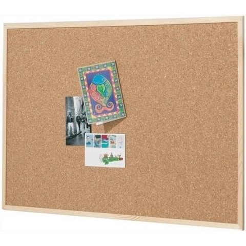 Kurk24 Prikbord - Houten lijst - 90 x 60 cm