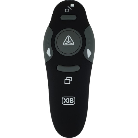 XIB Draadloze Presenter met Laserpointer - Prezi en PowerPoint Klikker - Presentatie Afstandsbediening - Zwart