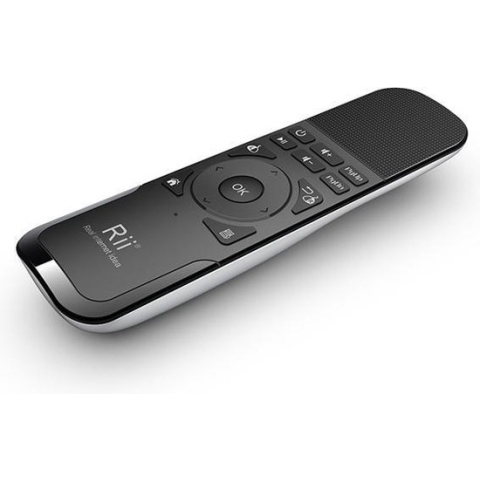 Rii i7 Ulra slim Airmouse Remote (2.4G) for Windows, Mac, Linux and Android. USB Dongle, Li-Ion Battery with laserpointer