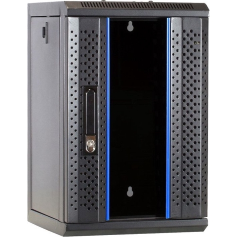 DSIT 10 inch 9U serverkast / serverbehuizing met glazen deur 312x310x486mm (BxDxH)